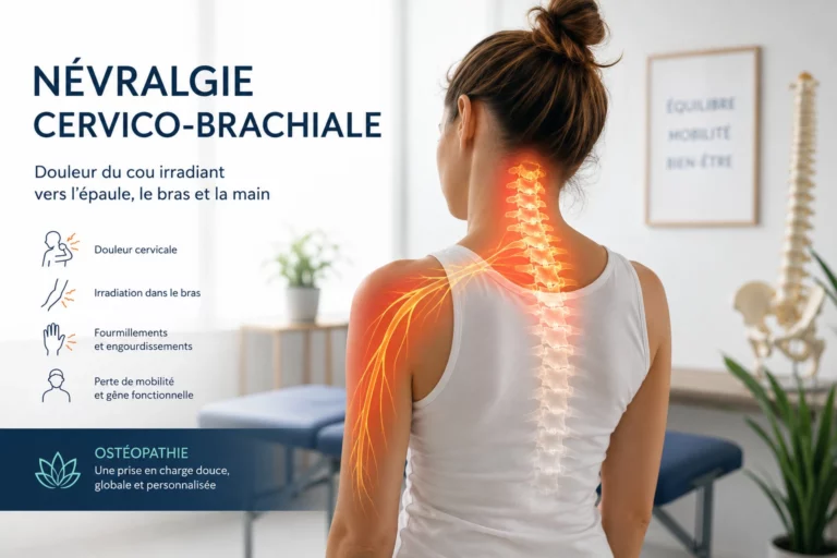 Info sur la Nevralgie Cervico Brachiale Cabinet Ostéopathie Gauthier Méou de Narbonne et Sigean